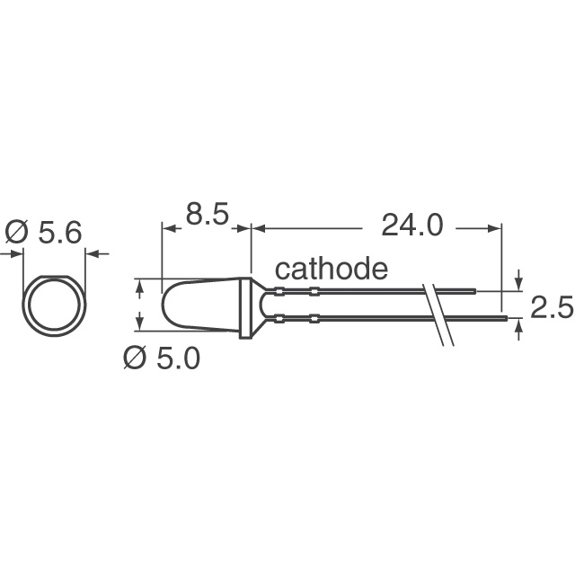 SLI-580YT3F Rohm Semiconductor  LED Indication - Discrete
